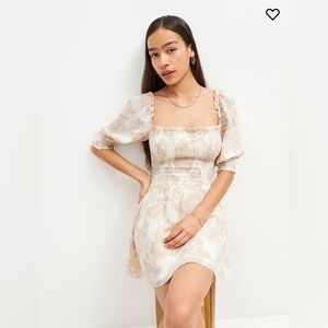 Reformation Elle dress in Abalone